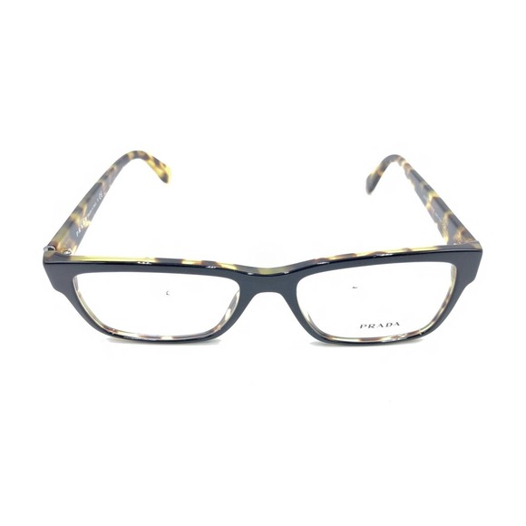 Prada VPR 15V NAI-1O1 Black Brown Tortoise Eyeglasses Frames 53-17 145 Italy - Picture 2 of 12